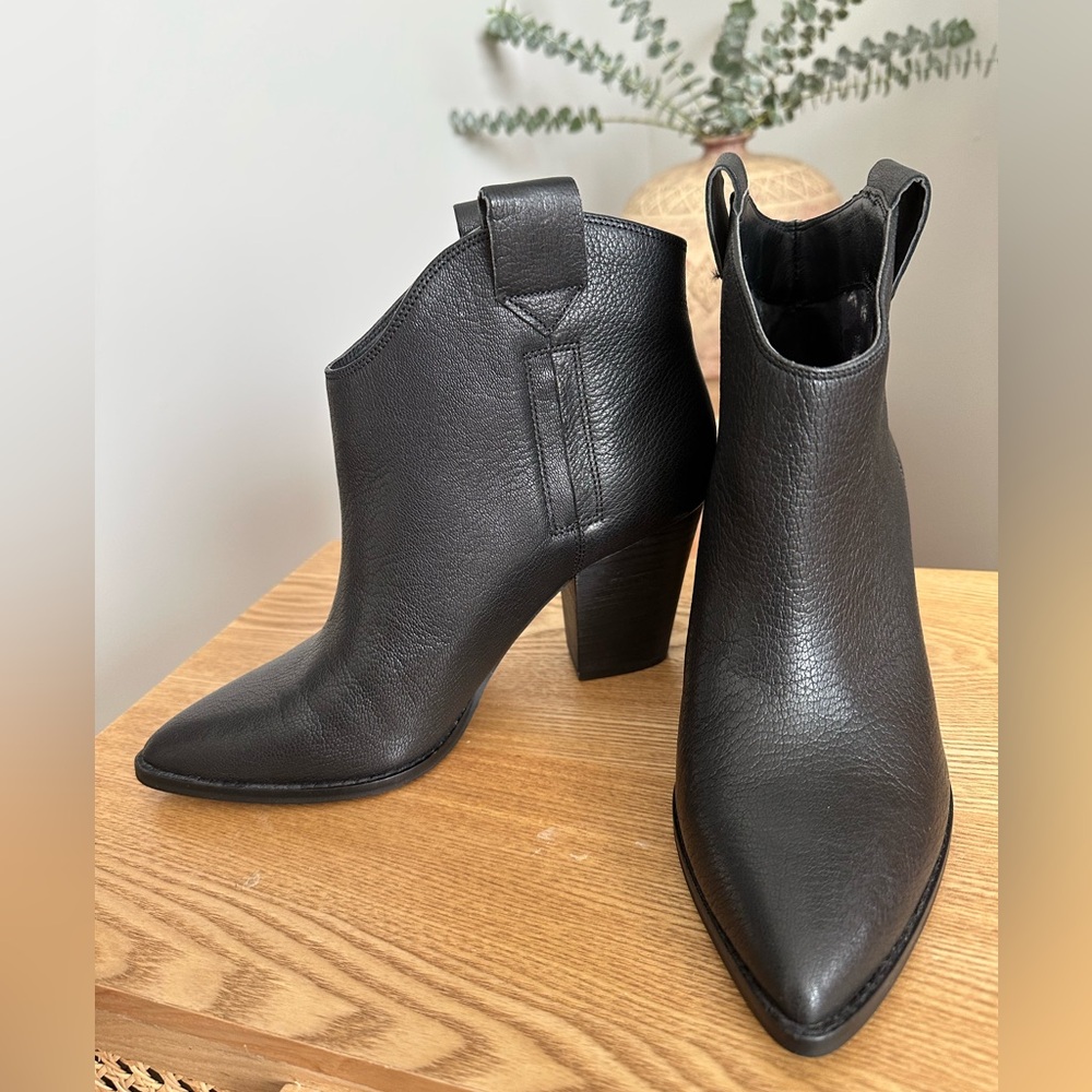 Lucky Brand Amarys Ankle Bootie, Women's Size 7.5M Black Leather